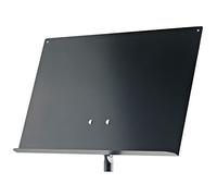 K&M 18805 Support de partitions et de concepts Noir en acier - complément élégant pour support universel - plaque amovible
