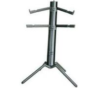K&M Pied de clavier 18860 Spider Pro - 4 bras pour 2 instruments, colonne inclinée, raccord fileté