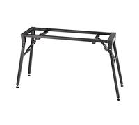 K&M 18953 Table pliante pour Stagepiano Noir en acier - Hauteur variable de 60 à 100 cm - Pliable pour une utilisation mobile