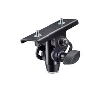 K & M Adaptateur de perche pour micro 19400 – acier noir, inclinaison 45°, charge max 5 kg