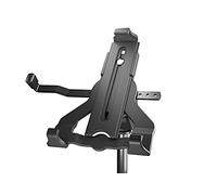 K&M 19744 Support pour pied de tablette PC Noir, plastique biosourcé - Support de tablette pour pied avec filetage 3/8" ou 5/8".