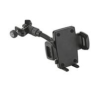 K&M 19747 Support pour smartphone Noir, plastique - pivotant à 360° - mâchoires de serrage flexibles - Pour trépied, bureau & Co.