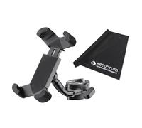 K-M 19755 Support pour Smartphone avec Pince pour Tubes et trépieds + Chiffon Microfibre Keepdrum