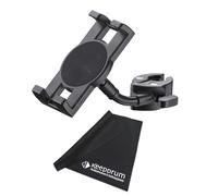 K&M 19764 Support de smartphone avec pince pour tubes et trépieds avec chiffon en microfibre keepdrum