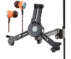 K + M 19791 Support pour tablette PC avec écouteurs intra-auriculaires Audiofly Premium