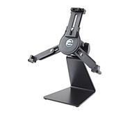 K&M 19792 Support de tablette PC Noir, acier - support de bureau de haute qualité pour les marques et tailles courantes