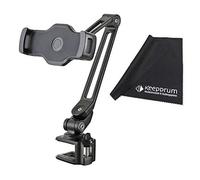 K&M 19805 Support pour smartphone et tablette + chiffon microfibre Keepdrum