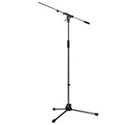 K&M 21090 Pied de micro Noir Acier chromé, bras pivotant, extensible jusqu'à 74,5 cm - 90-160 cm - raccord fileté 3/8