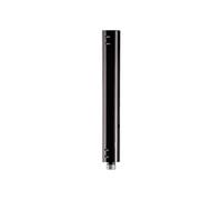 K&M 21329 Adaptateur pour systèmes de haut-parleurs 3,5 cm, noir en acier - 25 cm d'extension en hauteur pour barres d'écartement
