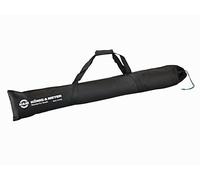 K&M 21422 Sac de transport pour 2 pieds d'enceintes et de moniteurs - en nylon, aspect toile, noir avec le logo K&M
