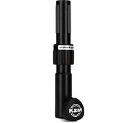 K&M 21441 Douille d'adaptation Ring Lock - Noir en acier - pour diamètre de tube de 3,5 cm - enfichable
