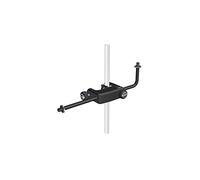 K & M Support de microphone 240/5 - Noir, acier, raccord fileté 3/8" coulissant et pivotant