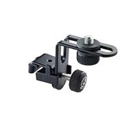 K&M 24030 Support de microphone pour batterie Noir - filetage 3/8" - Support pour microphones - acier, avec amortisseur de vibrations