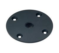 K & M Plaque de raccord 24116-000-55 - noire pour stands enceintes et tubes