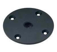 K & M Plaque de raccord 24116-000-55 - noire pour stands enceintes et tubes