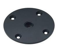 K & M Plaque de raccord 24116-000-55 - noire pour stands enceintes et tubes