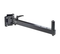 K&m 24150 - Noir - Support d¿enceinte pivotant 240° pour montage sur tube 45 à 55 mm - Acier - Charge 50 kg