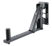 K&m 24173 - Noir - Support mural pour enceinte - Inclinaison 0° à -30° - Charge max 25 kg - Acier