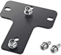 K & M Plaque d'adaptation 24359 - Support de fixation universel pour haut-parleur - Noir