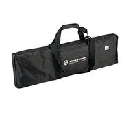 K&M 26019 Sac de transport Noir - Tissu en nylon résistant à la déchirure et hydrofuge - pour 3 pieds de microphone, poches intérieures incluses