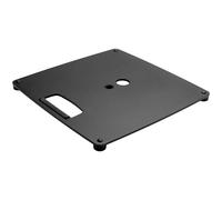 K&M 26711 Base plate S - Embase pour mât d'enceinte - Filetage M20 - Acier, poignée intégrée