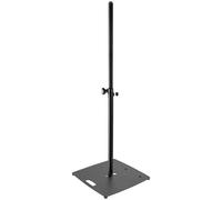 K&m 26727 - Pied d¿enceinte professionnel - embase carrée - acier - verrouillage à boulon à ressort - insert M20 x3 - charge max 50 kg