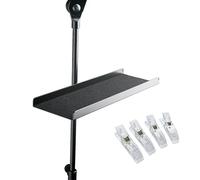 K&M Keepdrum 12218 Lot de 4 supports pour instruments et accessoires avec pinces à partitions Keepdrum