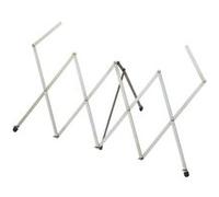 K&M Pupitre à ciseaux 124 – Pupitre de table extensible en acier nickelé avec porte-feuille