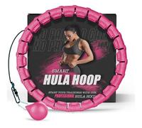 K-MART Cerceau lesté Infinity Smart Hula Hoops avec 16 compteurs, Balle de Massage Automatique à 360 degrés, Cerceau Infinity Hoop pour Adultes, équipement de Fitness pour Perte de Poids