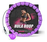 K-MART Cerceau lesté Infinity Smart Hula Hoops avec 16 compteurs, Balle de Massage Automatique à 360 degrés, Cerceau Infinity Hoop pour Adultes, équipement de Fitness pour Perte de Poids