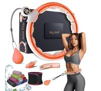 K-MART Cerceaux de Hula Circle intelligents lestés, anneau de fitness amovible avec balle de massage à rotation automatique à 360 degrés, gymnastique, fitness pour adultes pour perdre du poids