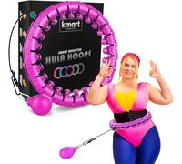 K-MART Cerceaux intelligents, cerceaux lestés avec 24 Anneaux de Fitness Amovibles avec Balle rotative à 360 degrés, Gymnastique, Massage, Fitness pour Adulte pour Perte de Poids