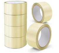 K-MART Lot de 6 rouleaux de ruban adhésif transparent - 48 mm x 66 m - Ruban adhésif sécurisé pour boîtes d'emballage, boîtes de déménagement, ruban adhésif solide pour déménagement