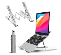 K-Mart Support pour Ordinateur Portable réglable en Hauteur - en Alliage d'aluminium - 6 Vitesses - Compatible avec MacBook Air, Pro, Dell Tous Les Ordinateurs Portables de 10 à 15,6" (Mise à Niveau