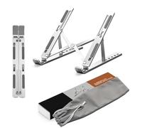 K-Mart Support réglable Extra Solide pour Ordinateur Portable - Support pour Ordinateur Portable - Support de Ventilation pour Ordinateur Portable - Compatible avec MacBook Air, Pro, Dell de 10 à