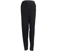 K-Milano Pantalon en jean stretch pour femme avec broderie, strass et taille confortable, en mélange coton/élasthanne, fabriqué en Italie, Noir , 40 FR/42 FR