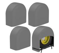 K-Musculo Lot de 4 Housses de Pneu de véhicule récréatif imperméables pour Roue de Camping-Car, remorque, Camping-Car, VUS, Convient aux pneus de 68,6 à 73,6 cm de diamètre (Gris)