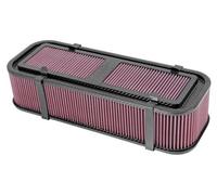K&N Benutzerdefinierte Racing Assembly Luft Box Carbon-Faser-Medium, 4 „hohe W/Base-und Hardware