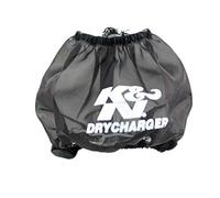 K&N Drycharger Enveloppe du Filtre pour YA-6601, 138mm - Noir (YA-6601DK)