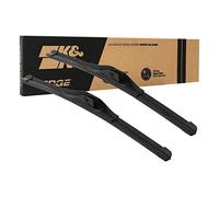 K&N EDGE Wiper Blades : toutes les performances météorologiques, contact avec vent supérieur, technologie de nettoyage sans souffle : 16" (Pack de 2)