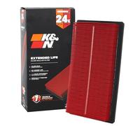 K&N Engine Air Filter: Extended Life 24,000 Mile Replacement Air Filter: Compatible 2016-2020 Toyota/Jeep/Fiat (Corolla, Hatchback, Camry Hybrid, Avalon, C-HR, RAV4 Hybrid, Renegade, 500X), KNX-3080