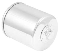 K&N Engineering – Filtre à huile moto KN-171C – Cartouche chrome 74x94 mm – Pour Harley/Buell