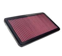 K&N Filtre à air de remplacement compatible avec Alfa Romeo 75, Milano 2.5 3.0 1985-1992 / 90 2.0, 2.5 1984-1987 / GTV-6 2.5 1980-1987 (221 x 397 mm) (33-2545)