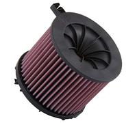 K&N Filtre à Air de Remplacement (8W/B9)/A5 (F5)/Q5 (FY) 2.0 (Diesel Incl. Quattro) 2016-(E-0648), Rouge
