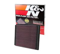 K&N 33-2125 Filtre à Air du Moteur: Haute Performance, Premium, Lavable, Filtre de Remplacement, Plus de Pouvoir, 1994-2009 (A4, A6, RS4, S4, S6, Allroad I, Allroad Quattro, Passat, Superb)