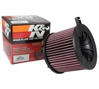 K&N Filtre à Air de Remplacement (B9) 1.4 Compris Allroad et Quattro/A5 2.0 F5/Q5/S4 249&252 Pk 2015-(E-0646), Rouge