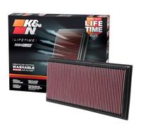 K&N Filtre à air 33-2857 – Haute performance lavable – Cayenne, Touareg, Q7, Range Rover
