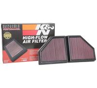 K&N Filtre à air de remplacement compatible avec BMW 750i 4.4 2016- & BMW M550i xDrive 4.4 2018- (ensemble de 2 pièces) (33-5086)