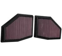 K&N Filtre à air de remplacement compatible avec BMW 750i xDrive 4.4 & M550i xDrive 4.4 2020- (ensemble de 2 pièces) (33-3155)