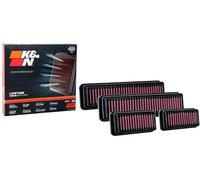 K&N Filtre à air de remplacement compatible avec BMW X3M G01/X4M G02 L6-3.0L Facelift 2020- (ensemble de 4 pièces) (33-3160)